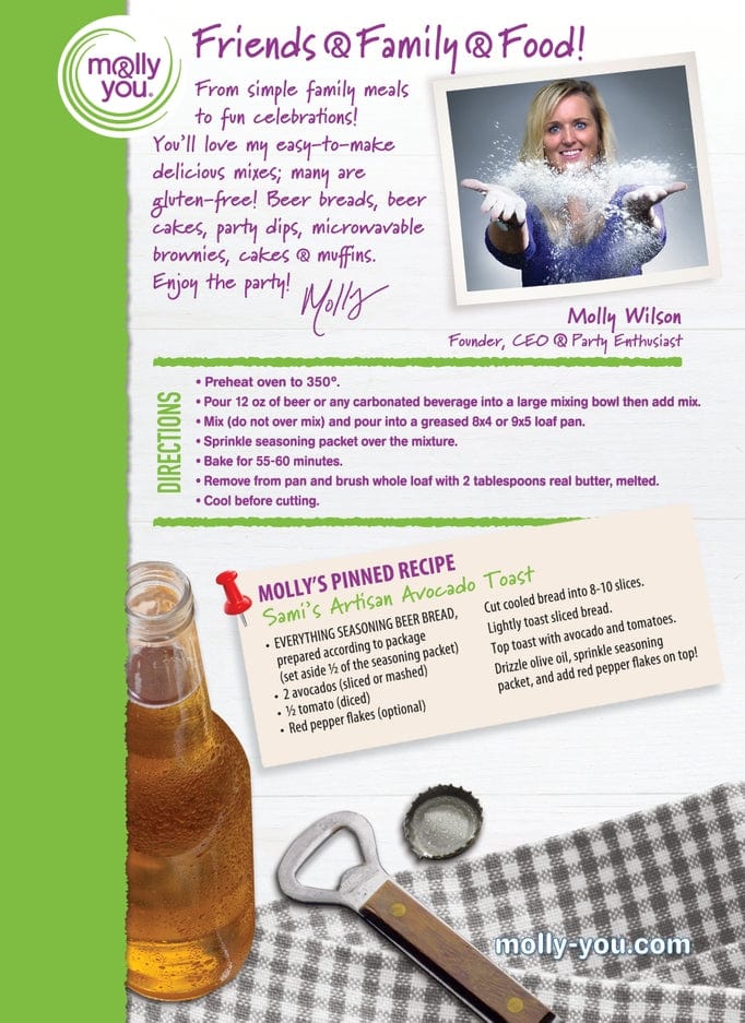 Molly & You Molly & You Everything Seasoning Beer Bread Mix - Little Miss Muffin Children & Home