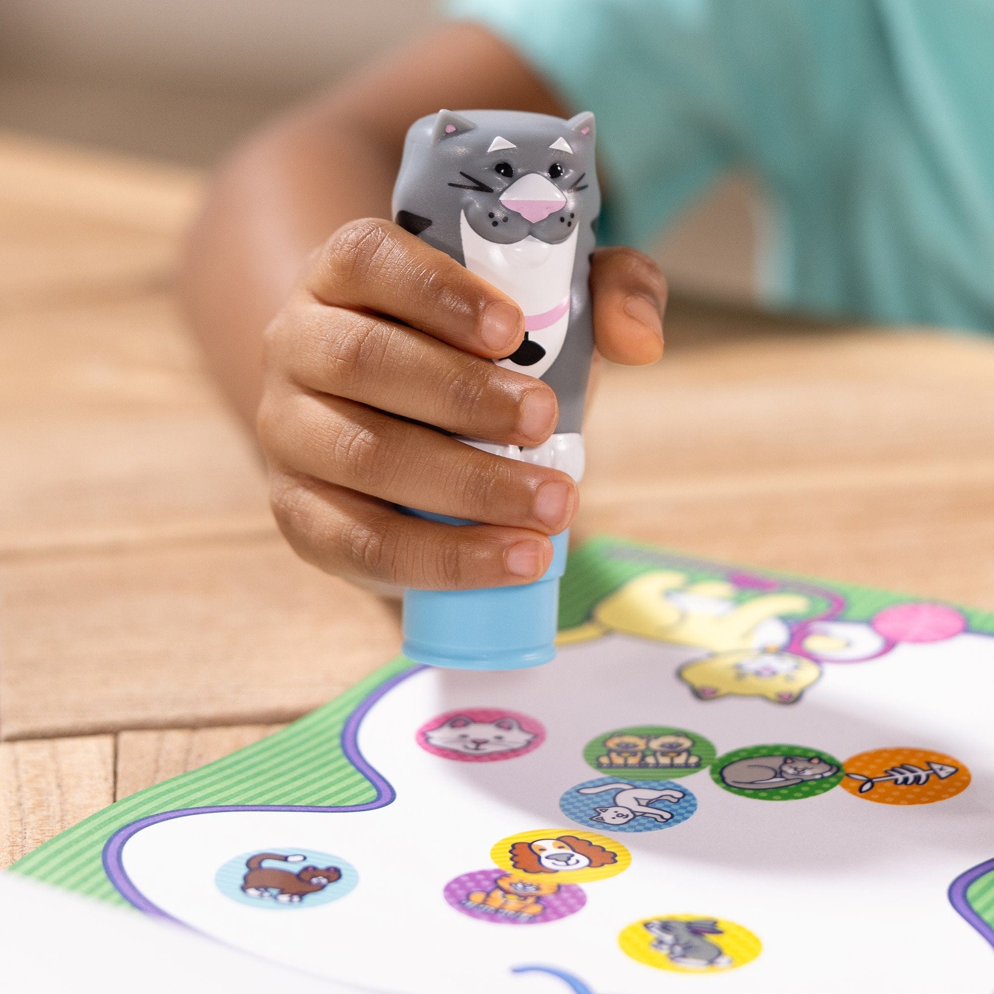 Melissa & Doug Melissa & Doug Sticker WOW!® Activity Pad & Sticker Stamper - Cat - Little Miss Muffin Children & Home