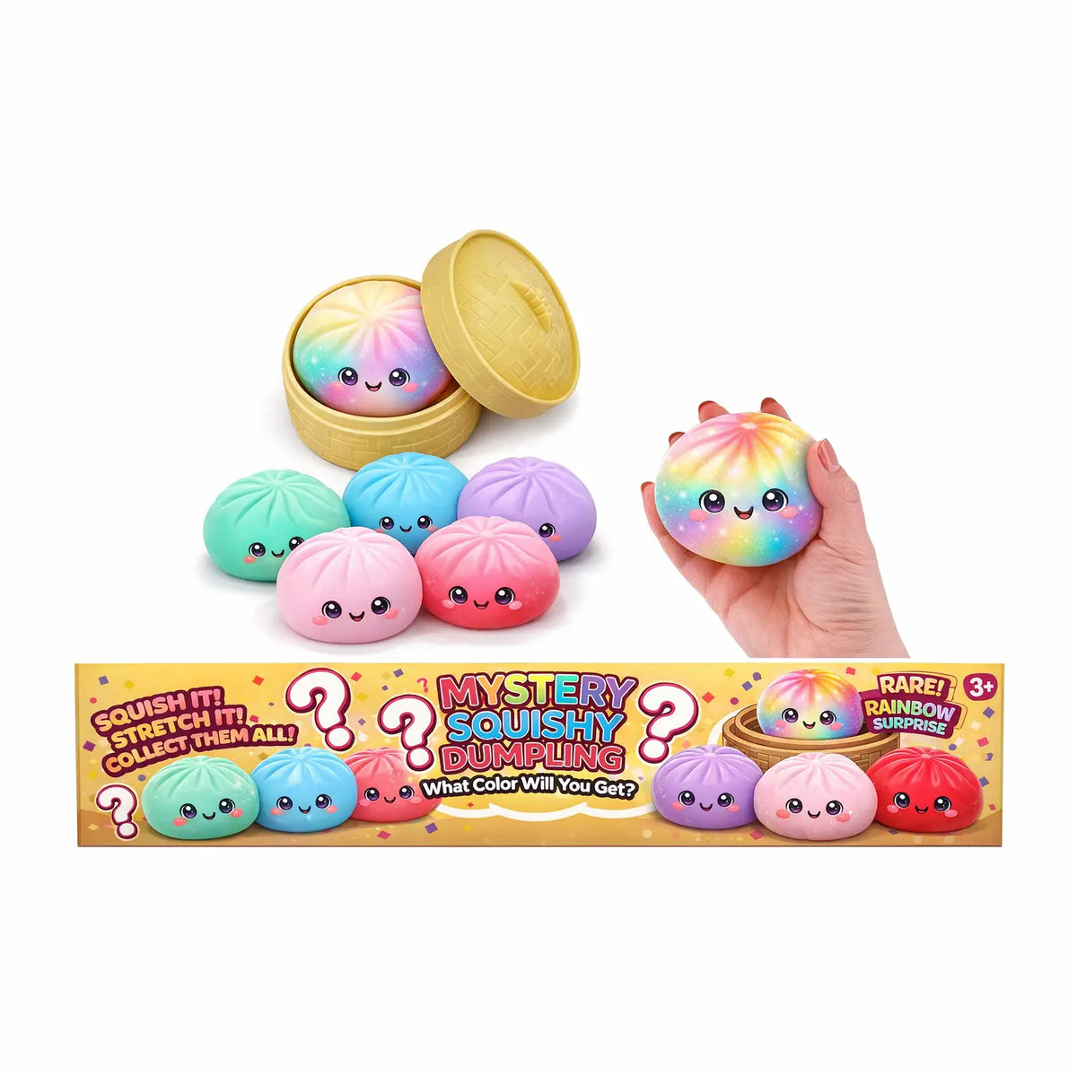 Mystery Metallic Color 4" Squishy Dumpling