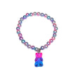 Stratus Stratus Sparkling Variegated Gummy Bear Charm Stretch Bracelet, Sold Individually - Little Miss Muffin Children & Home