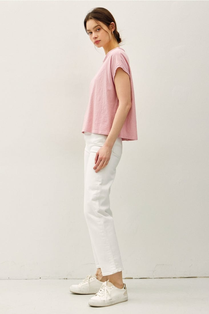 Be Cool Exposed Seam Detail Boxy Muscle Top - Little Miss Muffin Children & Home