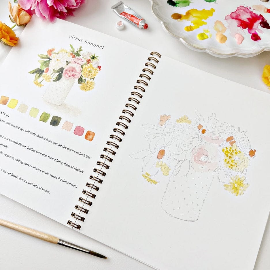 Emily Lex Studio Emily Lex Studio Bouquets Watercolor Workbook - Little Miss Muffin Children & Home
