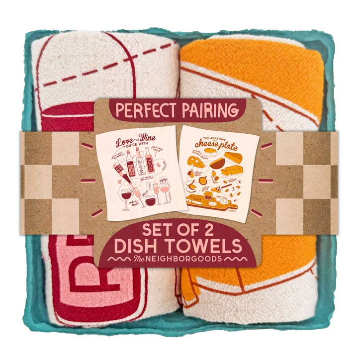 Perfect Pairing Tea Towel Gift Set
