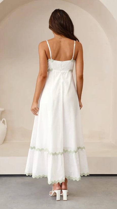 Rosa Clothing Rosa Clothing Maxi Dress with Vintage Trim - Little Miss Muffin Children & Home