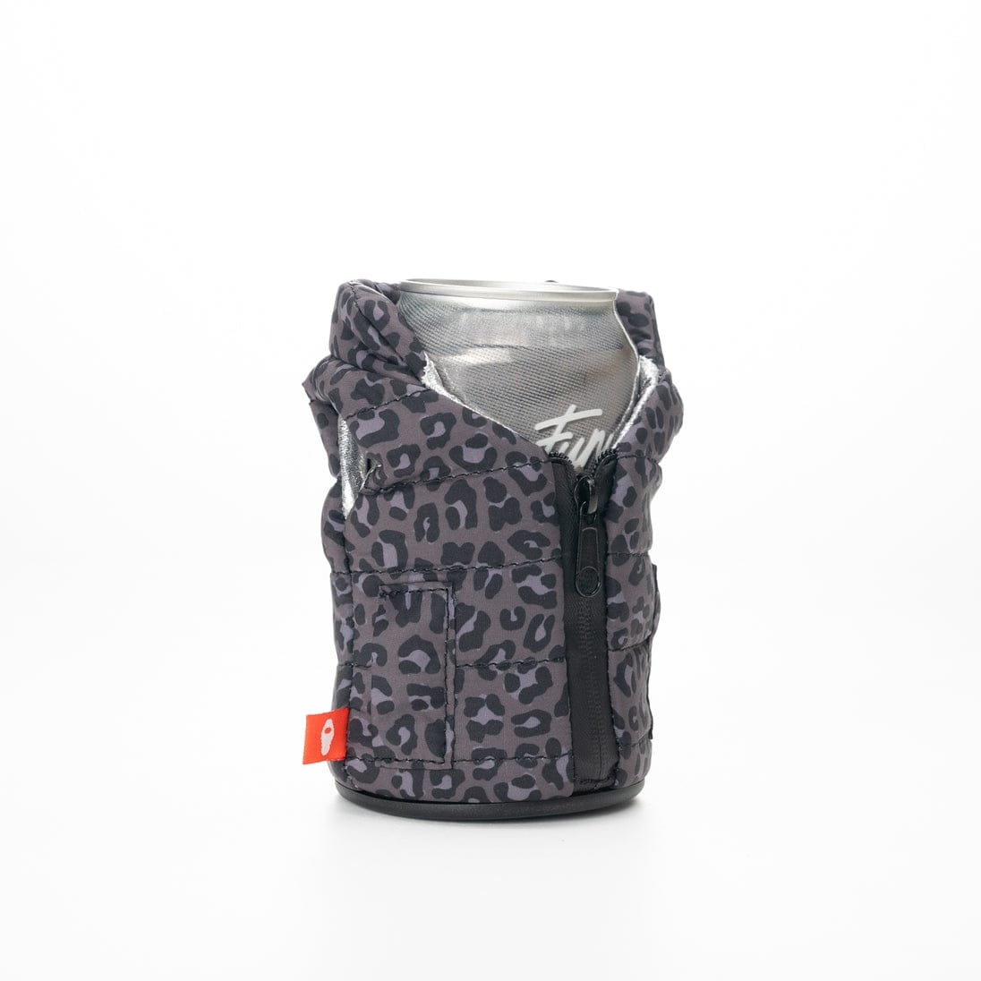 Puffin Drinkwear The Puffy Vest Insulated 12oz Drink Sleeve, Black Leopard - Little Miss Muffin Children & Home