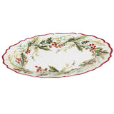 Certified International "Christmas Gatherings" Melamine Oval Platter