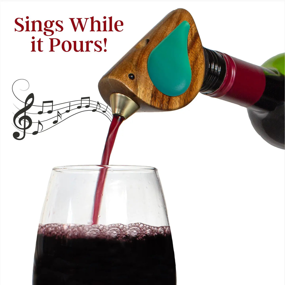 Songbird Specialties® Turquoise "Singing" Wine Bottle Pourer