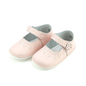 L'Amour Shoes L'Amour Mia Scalloped Leather Mary Jane - Little Miss Muffin Children & Home