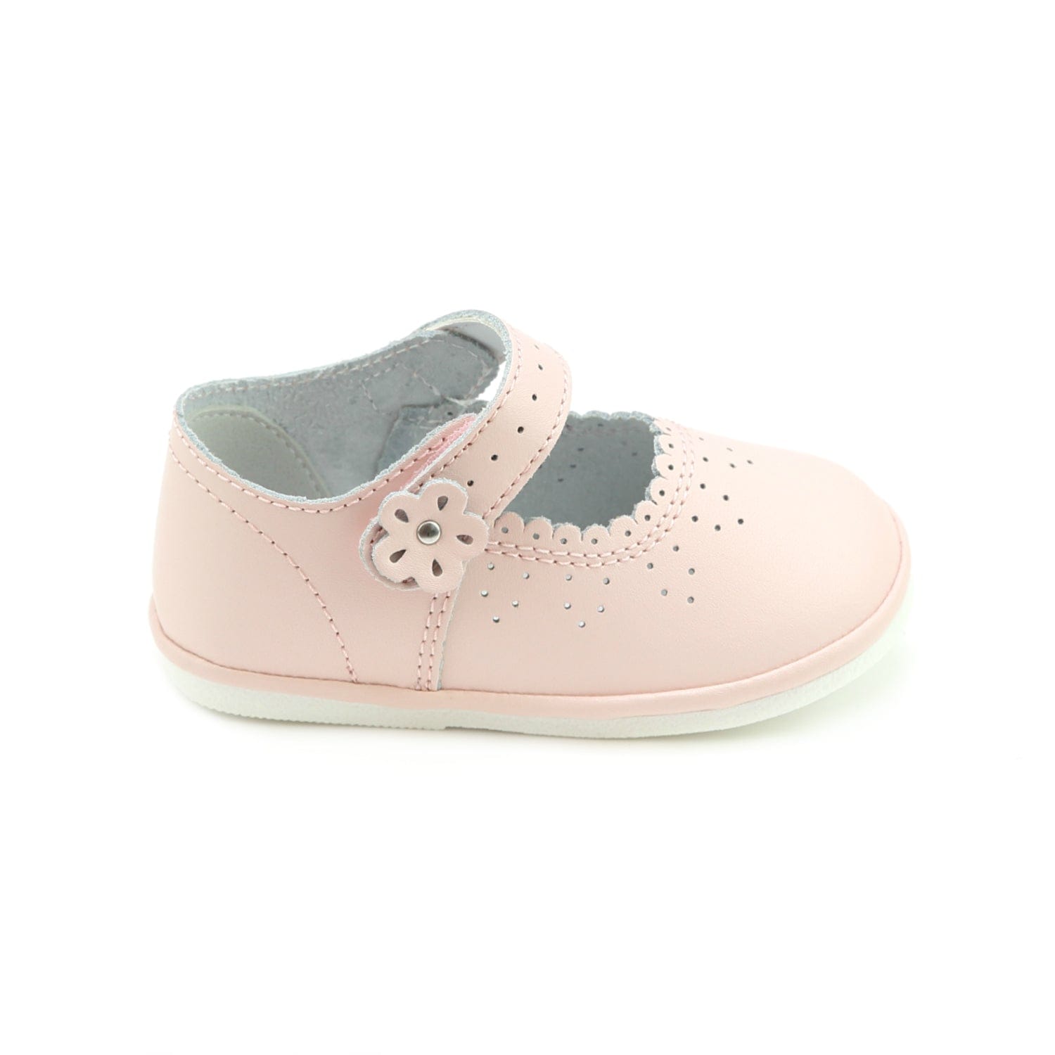 L'Amour Shoes L'Amour Mia Scalloped Leather Mary Jane - Little Miss Muffin Children & Home