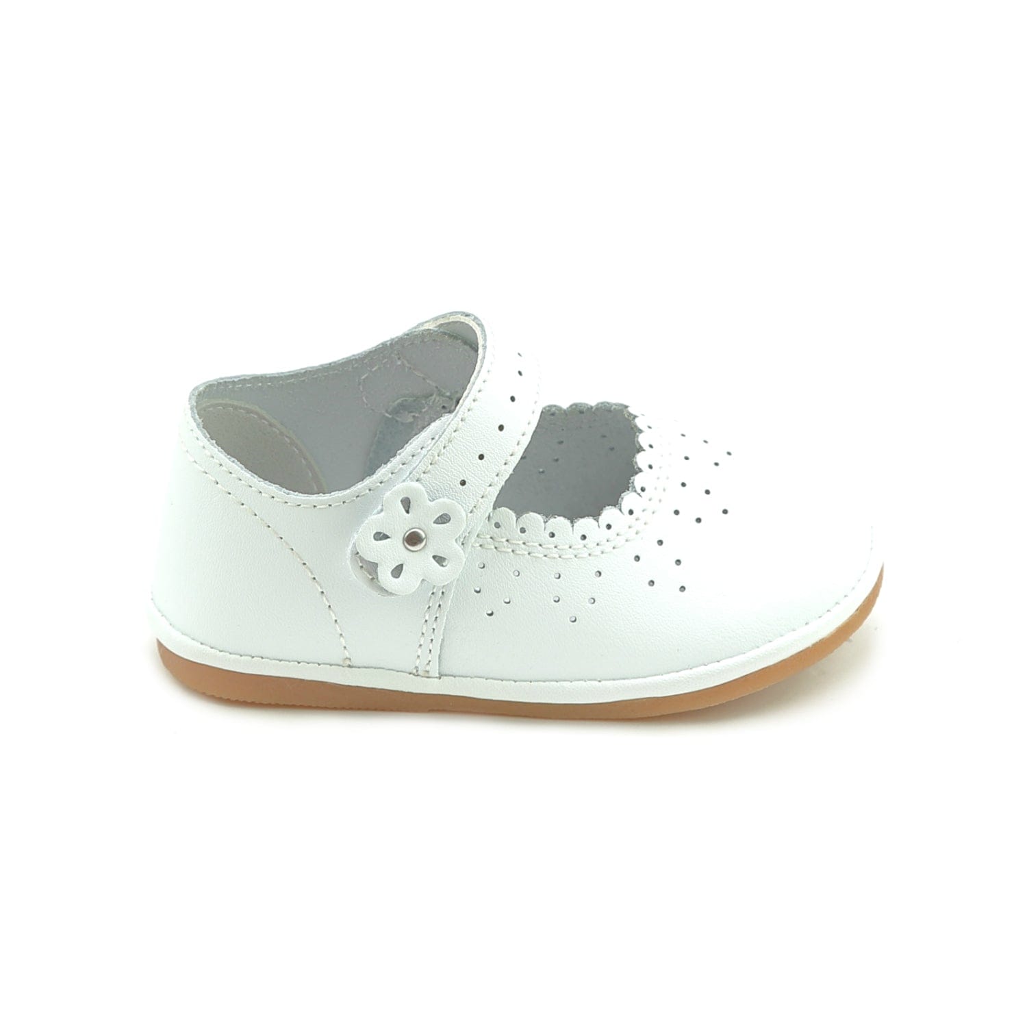 L'Amour Shoes L'Amour Mia Scalloped Leather Mary Jane - Little Miss Muffin Children & Home