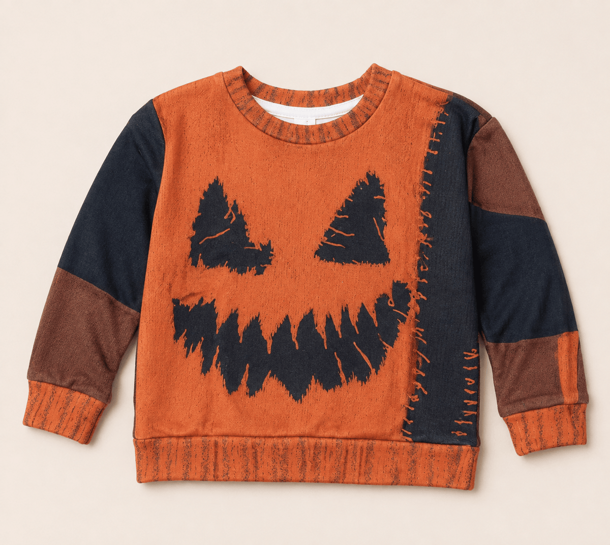 Pumpkin Face 3D Print Sweatshirt