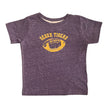 Whereable Art Geaux Tigers Toddler Heather Tee in Purple - Little Miss Muffin Children & Home