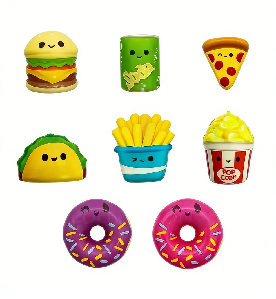 Food Cartoon Food Squishy Slow Rising Stress Relief Fidget Toy, 1 Piece