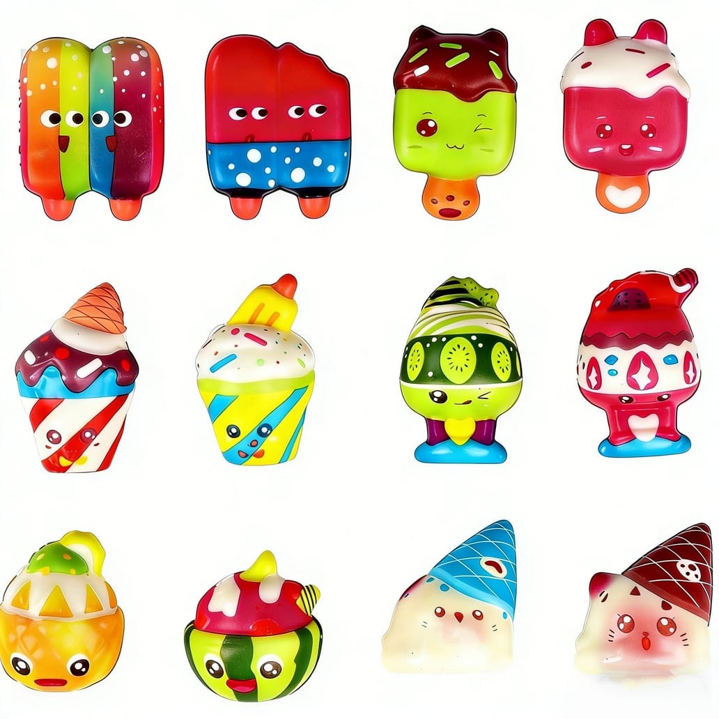 Popsicle Cartoon Food Squishy Slow Rising Stress Relief Fidget Toy, 1 Piece
