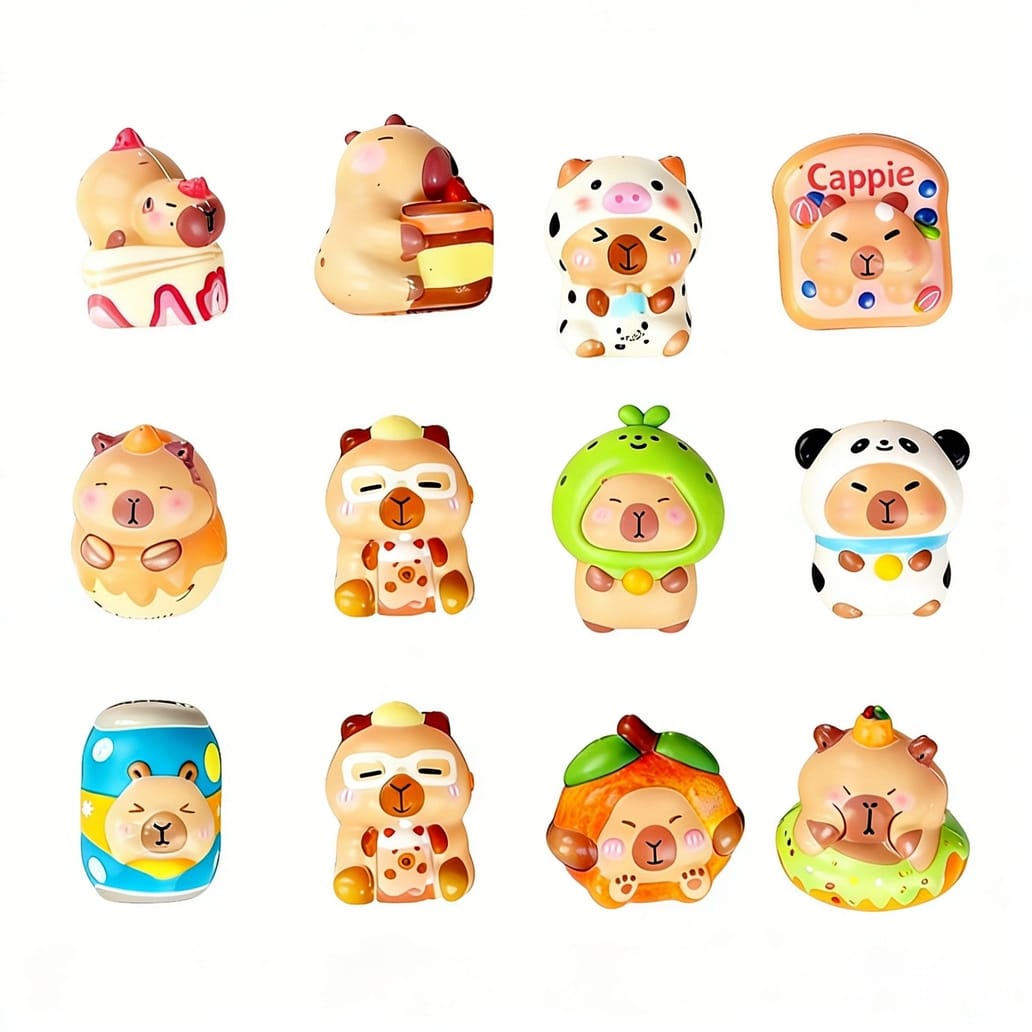 Capybara Cartoon Animals Squishy Slow Rising Stress Relief Fidget Toy, 1 Piece