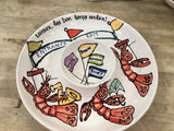 Jan Salzer Art Jan Salzer Jazz Fest Crawfish Round Chip & Dip - Little Miss Muffin Children & Home