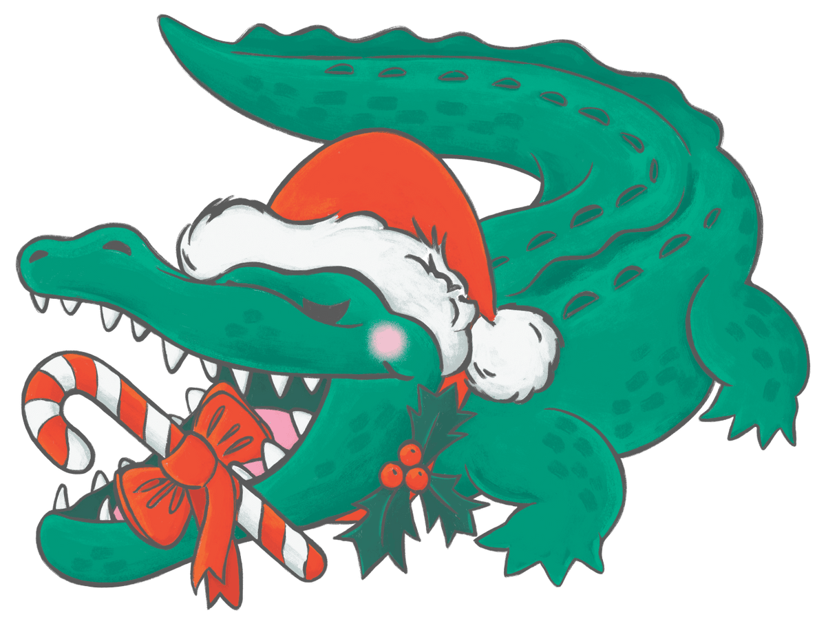 Whereable Art Whereable Art Alligator Candy Cane Toddler Sweatshirt - Little Miss Muffin Children & Home