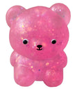 Glitter Bear Squishy Toy for Kids | Sparkly Stress Relief Squeeze Toy, 4 Colors