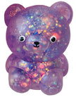Glitter Bear Squishy Toy for Kids | Sparkly Stress Relief Squeeze Toy, 4 Colors