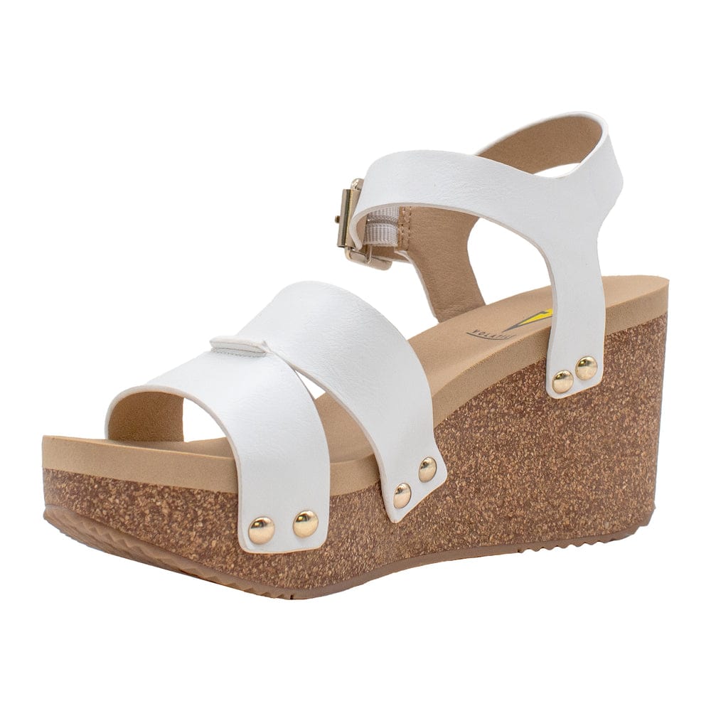 Volatile Volatile Agnes Vegan Leather Strappy Cork Wedge Sandal - Little Miss Muffin Children & Home