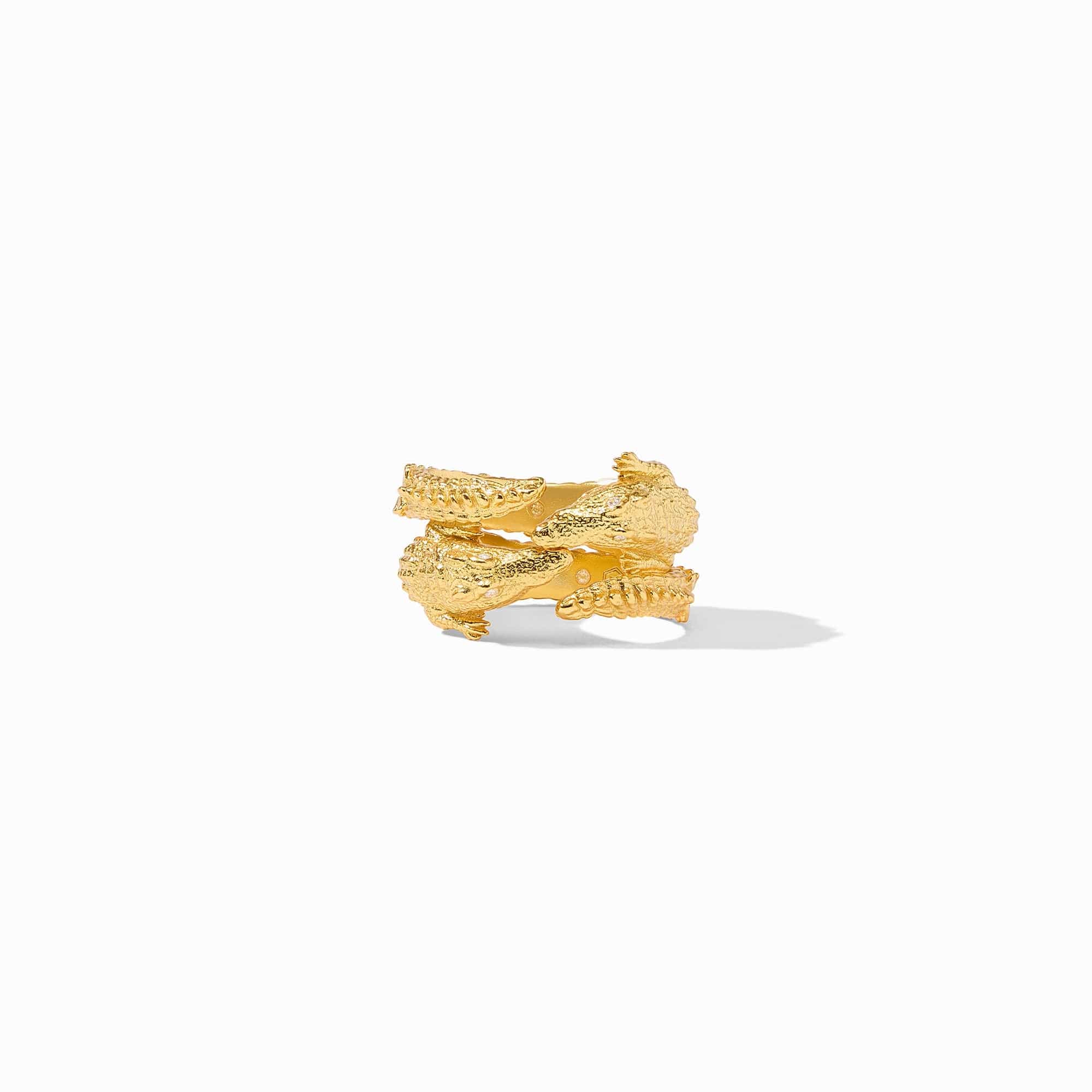 Alligator Duet Ring with Cubic Zirconia