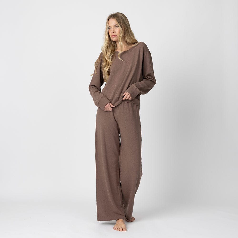 two piece mocha lounge set