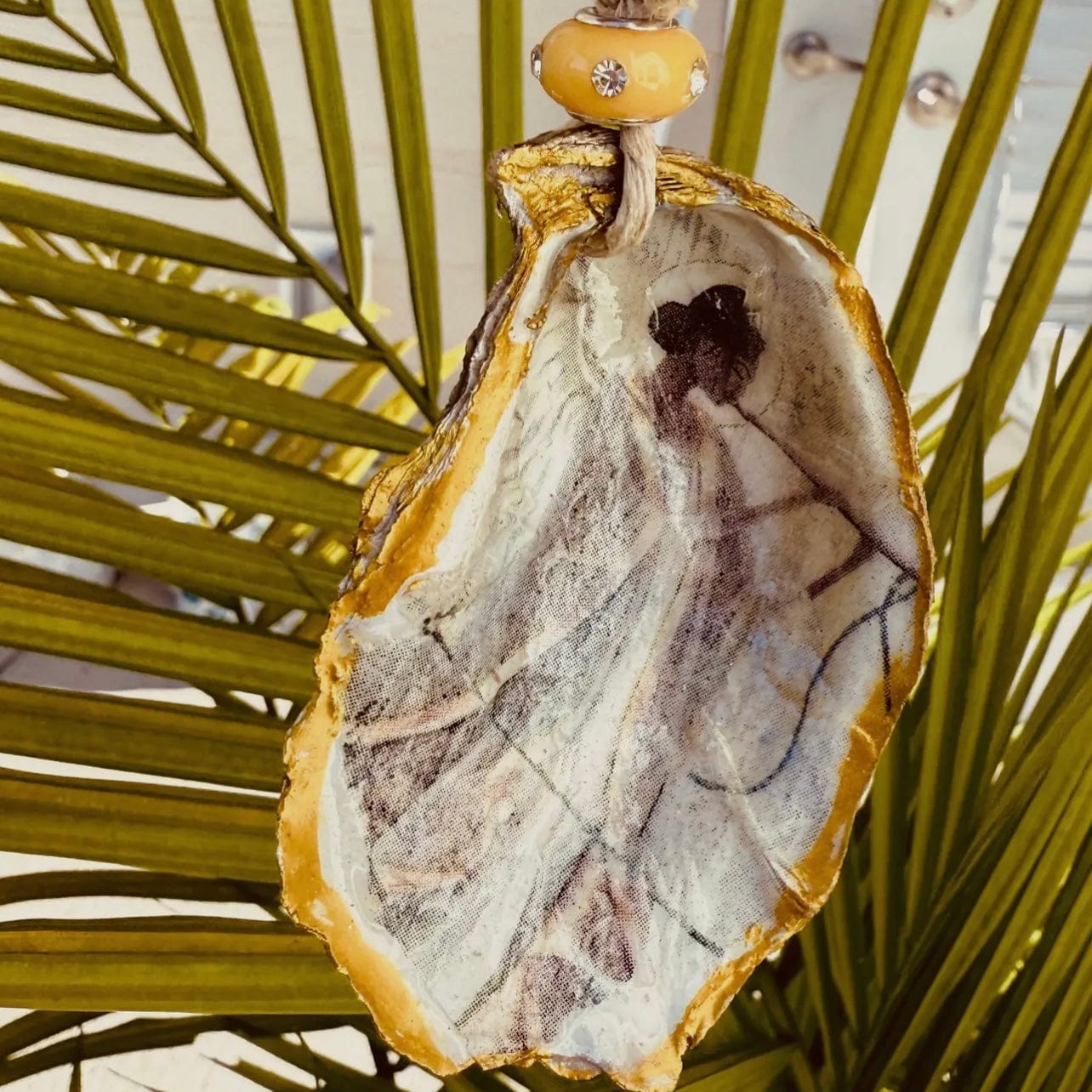 Angel by the Sea Oyster Shell Ornament
