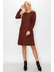 brown suede dress