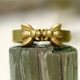 Carol Cassisa Carol Cassisa Abeille Amour (Kiss Bee) Thin Brass Cuff - Little Miss Muffin Children & Home