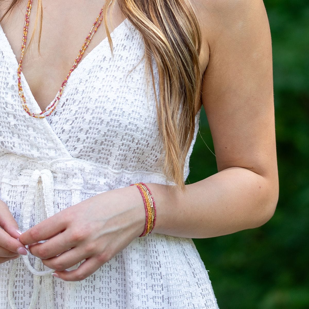 Anju Jewelry Seed-Bead Stretchy Bunch Bracelets – Desert Sands - Little Miss Muffin Children & Home