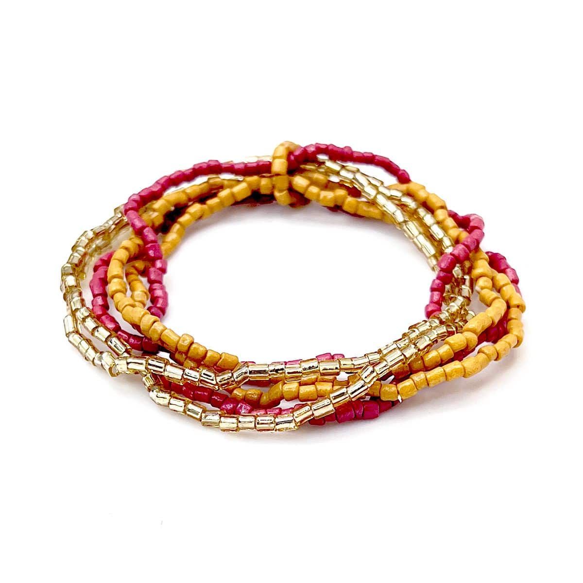 Anju Jewelry Seed-Bead Stretchy Bunch Bracelets – Desert Sands - Little Miss Muffin Children & Home