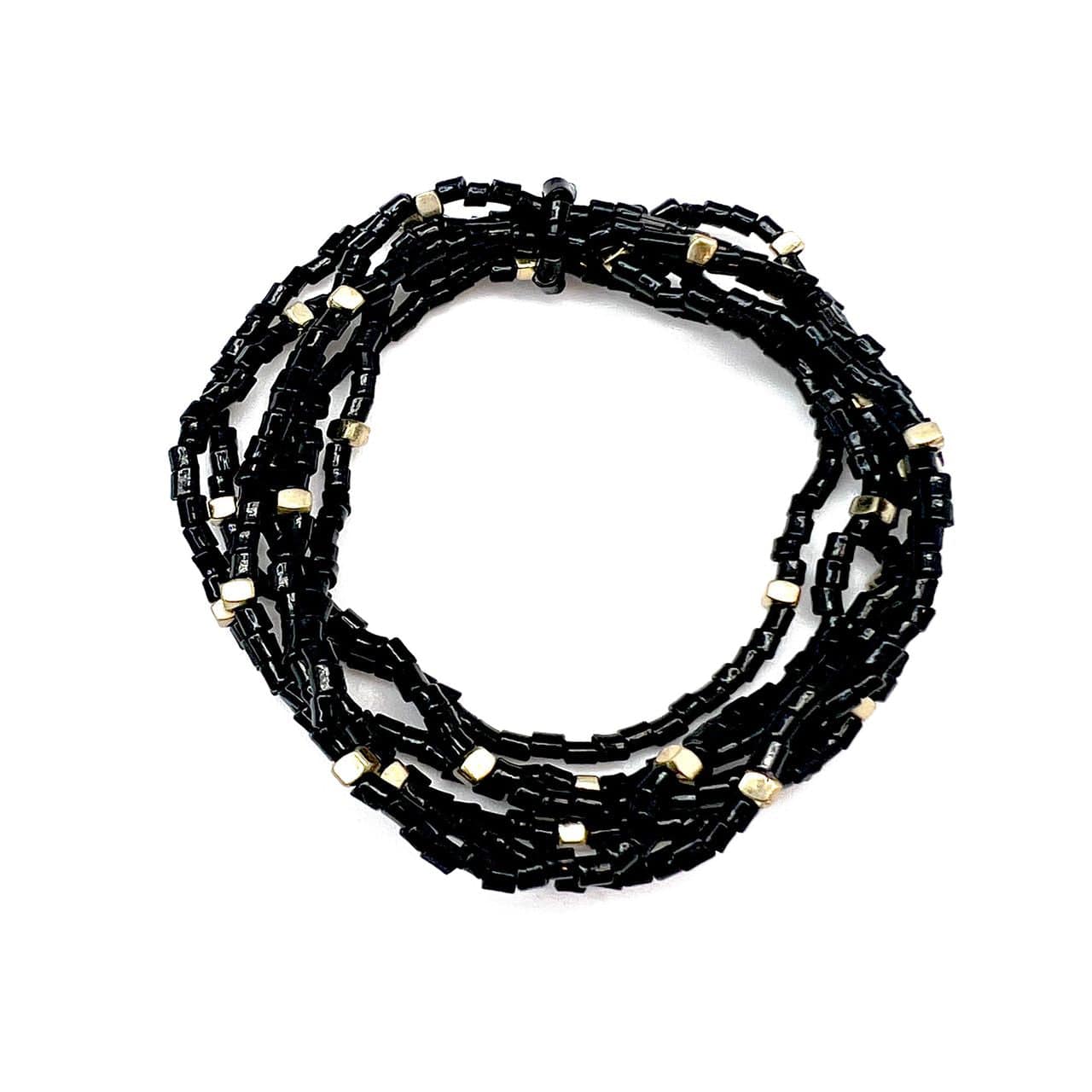 Anju Jewelry Seed-Bead Stretchy Bunch Bracelets – Lush Onyx - Little Miss Muffin Children & Home