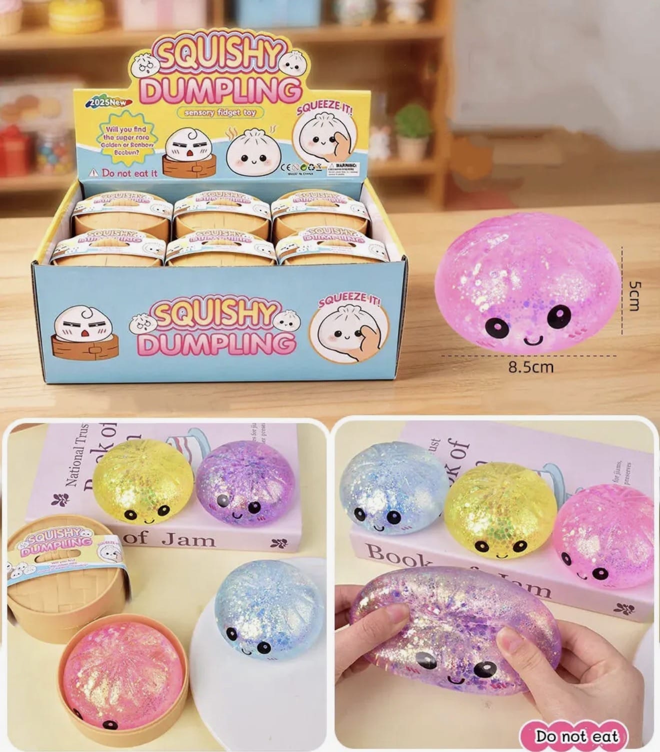 Assorted Mystery Squishy Dumpling Stress Relief Toy