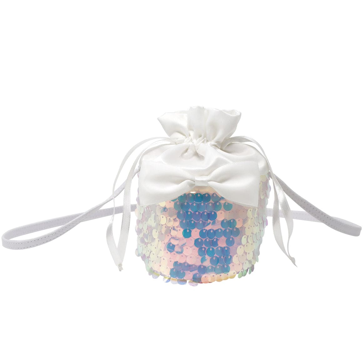 Pink Poppy Christmas Holiday Glimmer Drawstring Cross Body Bag - Little Miss Muffin Children & Home