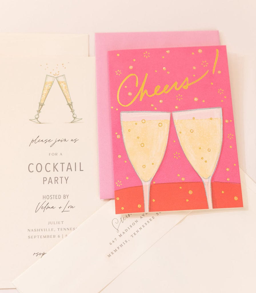 Karen Adams Designs Karen Adams Designs Pink Cheers Greeting Card - Little Miss Muffin Children & Home