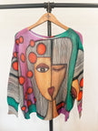 Loowie Purple Picasso Printed Spring Long Sleeves Sweater - Little Miss Muffin Children & Home