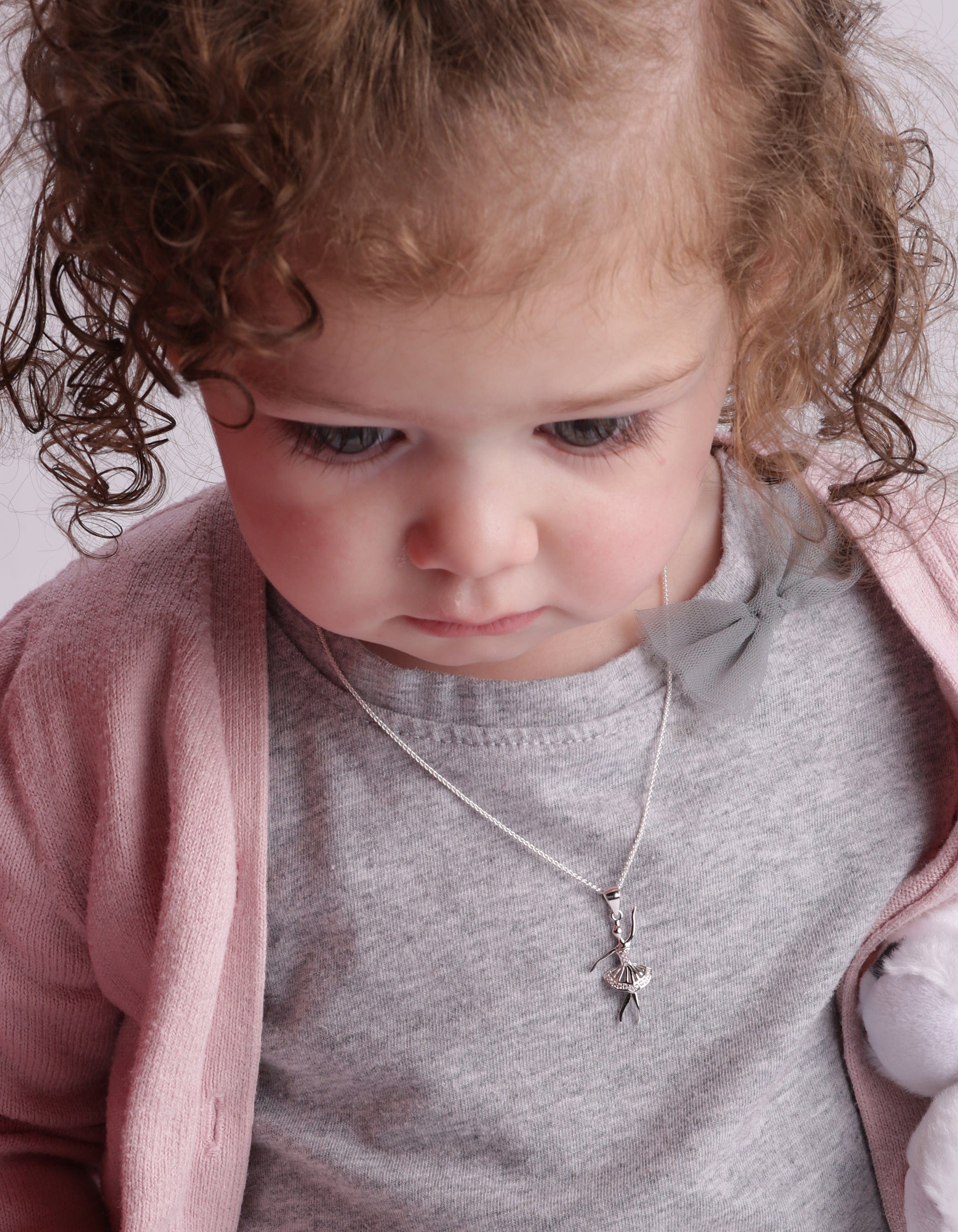 Cherished Moments Cherished Moments Sterling Silver Children's Ballerina Necklace for Girls - Little Miss Muffin Children & Home