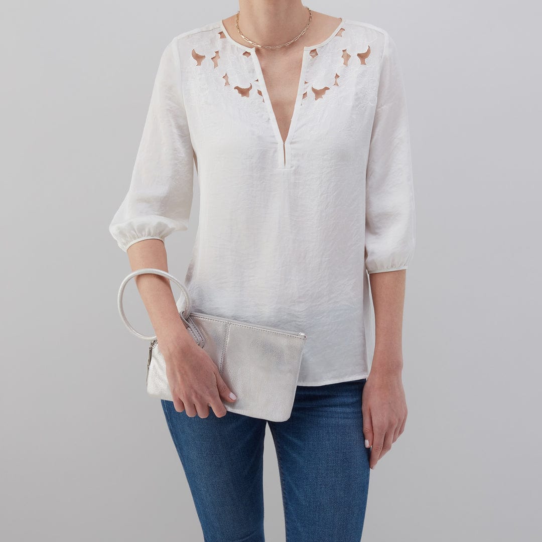 Hobo Hobo Sable Wristlet In In Metallic Leather - Little Miss Muffin Children & Home