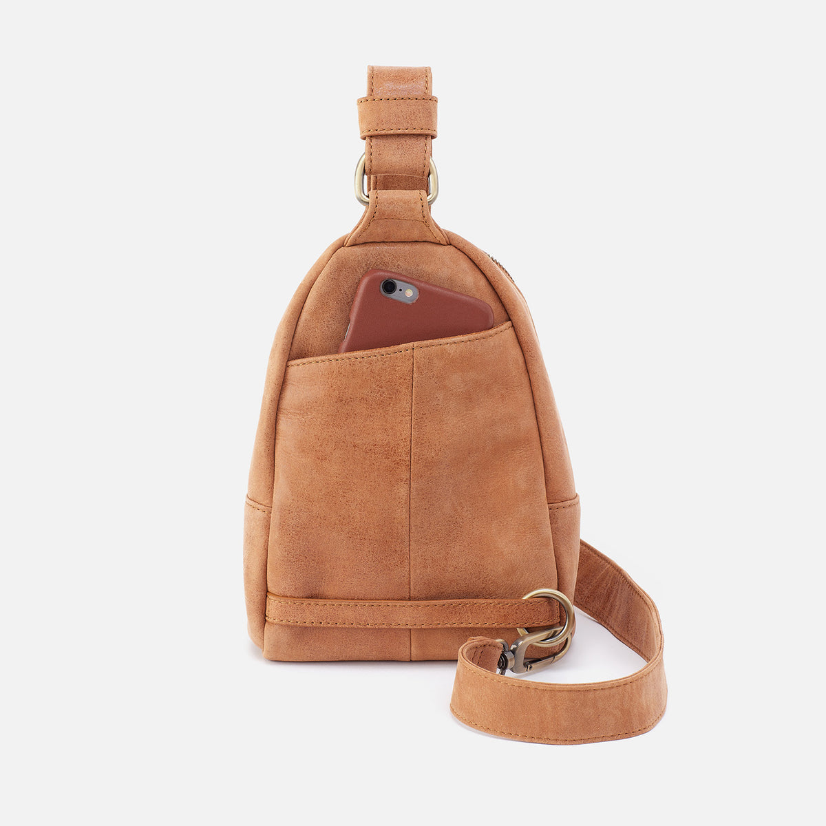 Hobo Fern Sling In Buffed Leather Whiskey - Little Miss Muffin Children & Home