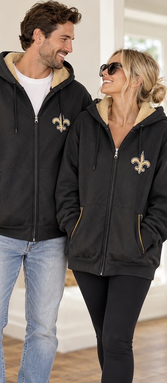 Saints Zip Up Hoodie