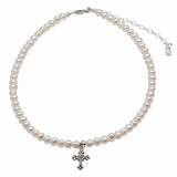 Cherished Moments Cherished Moments Olivia Pearl Cross Necklace - Little Miss Muffin Children & Home