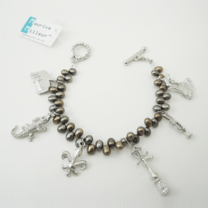 Pewter Graphics Pewter Graphics New Orleans Charms Bracelet - Little Miss Muffin Children & Home