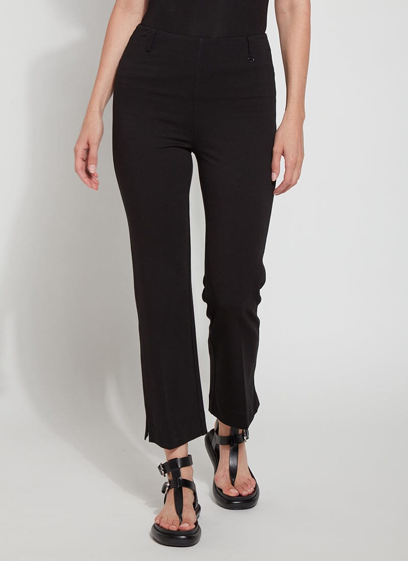 black Baby Bootcut Ankle Pant