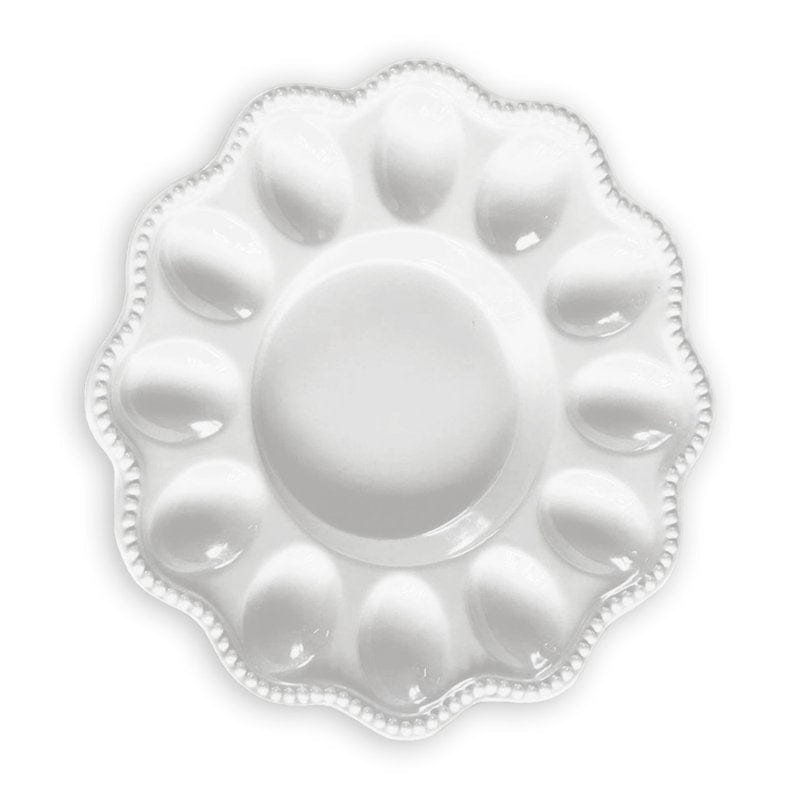 Beatriz Ball Beatriz Ball Vida Alegria Deviled Egg Platter, White - Little Miss Muffin Children & Home