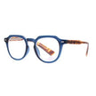Benn Matte Navy Blue Front Matte Tortoise Arms Blue Light Blocking Readers