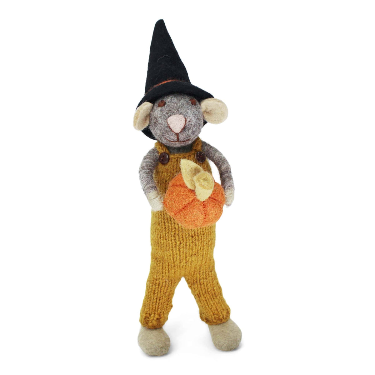 Big Grey Boy Mouse with Pumpkin and Ochre Pants