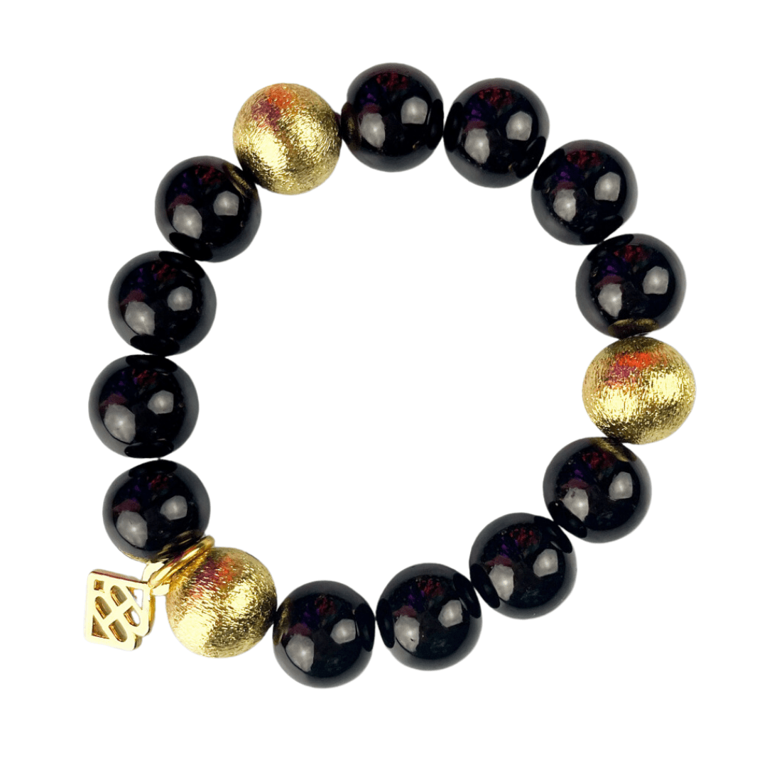 Brianna Cannon Wholesale Brianna Cannon Black Beaded Brianna Bracelet - Little Miss Muffin Children & Home
