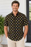 Black & Gold FDL Men's Button Down Shirt