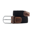 Black Licorice Braided Elastic Belt