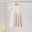 Black & Gold Fleur de Lis Organic Cotton Dress for Girls | Nola Tawk